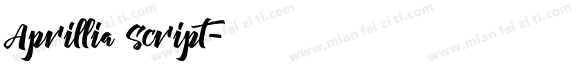 Aprillia Script字体转换